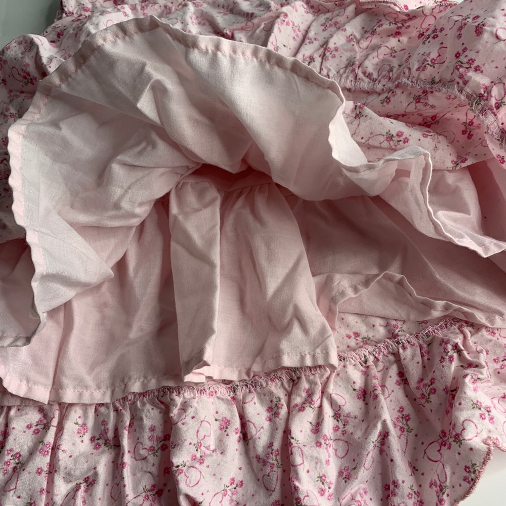 Camilla Girls Pink Dress Sundress Floral Hearts - Picture 5 of 7